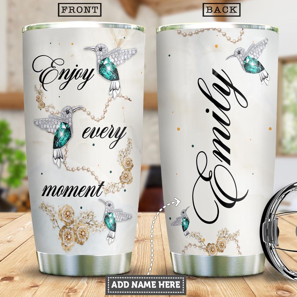 Hummingbird Jewelry Style Personalized Stainless Steel Tumbler