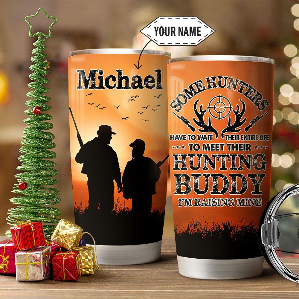 Hunting Dad Hunting Buddy Personalized Stainless Steel Tumbler