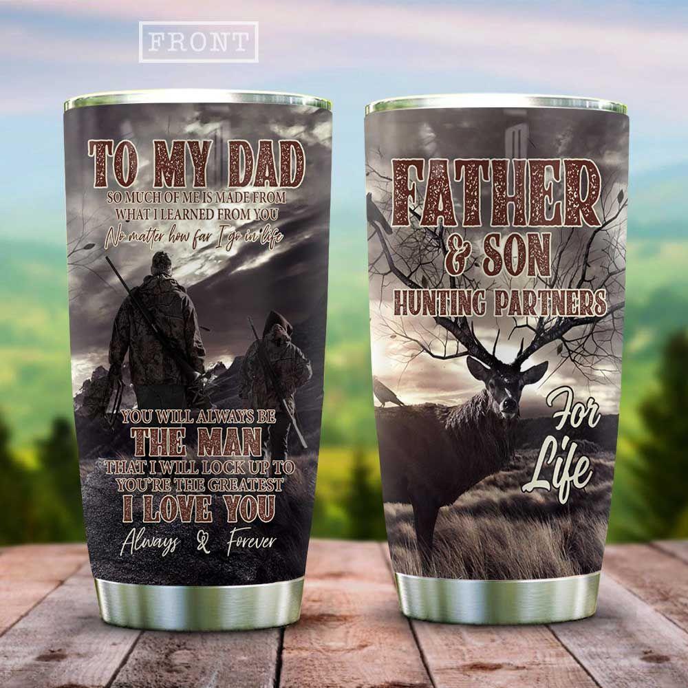 Hunting Father And Son Stainless Steel Tumbler