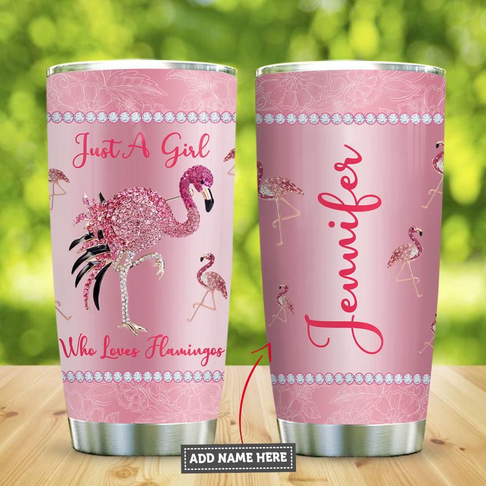 Jewelry Style Flamingo Lovers Personalized Stainless Steel Tumbler