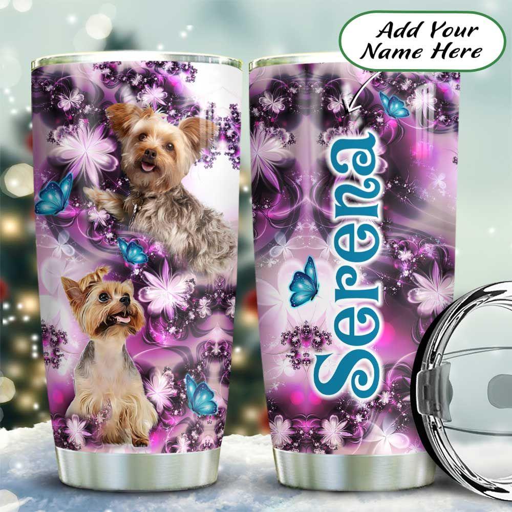 Jewelry Style Yorkshire Terrier Lover Personalized Stainless Steel Tumbler