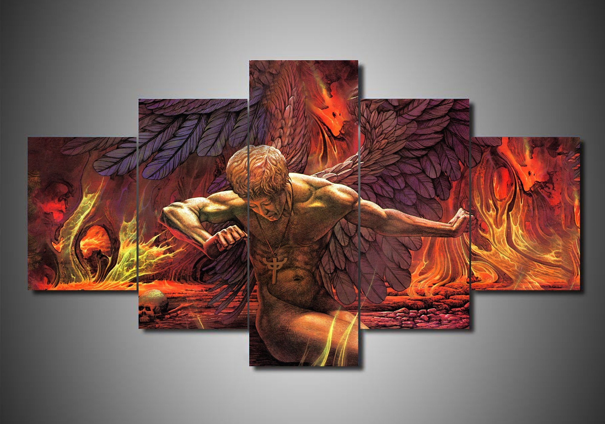Judas Priest (Uncensored Version) - Abstract 5 Panel Canvas Art Wall Decor