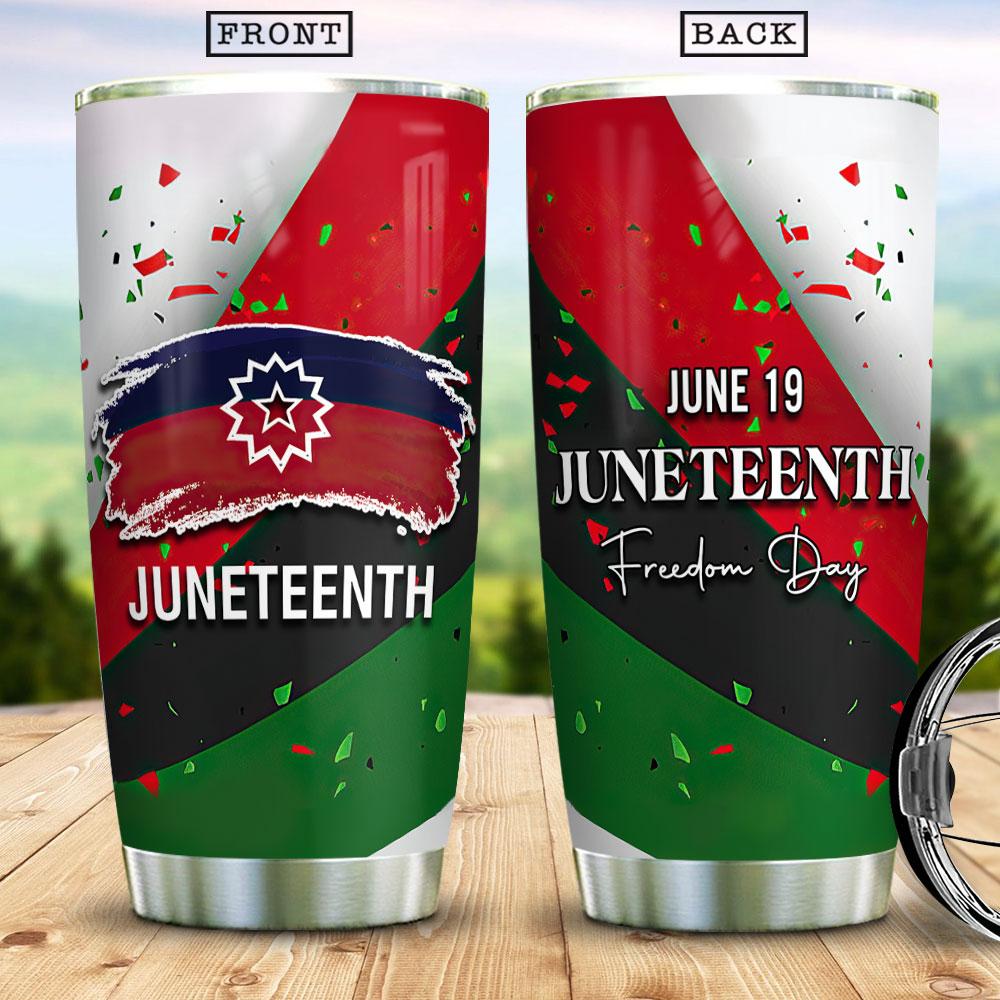 Juneteenth Freedomday Africa American Independence Day Stainless Steel Tumbler