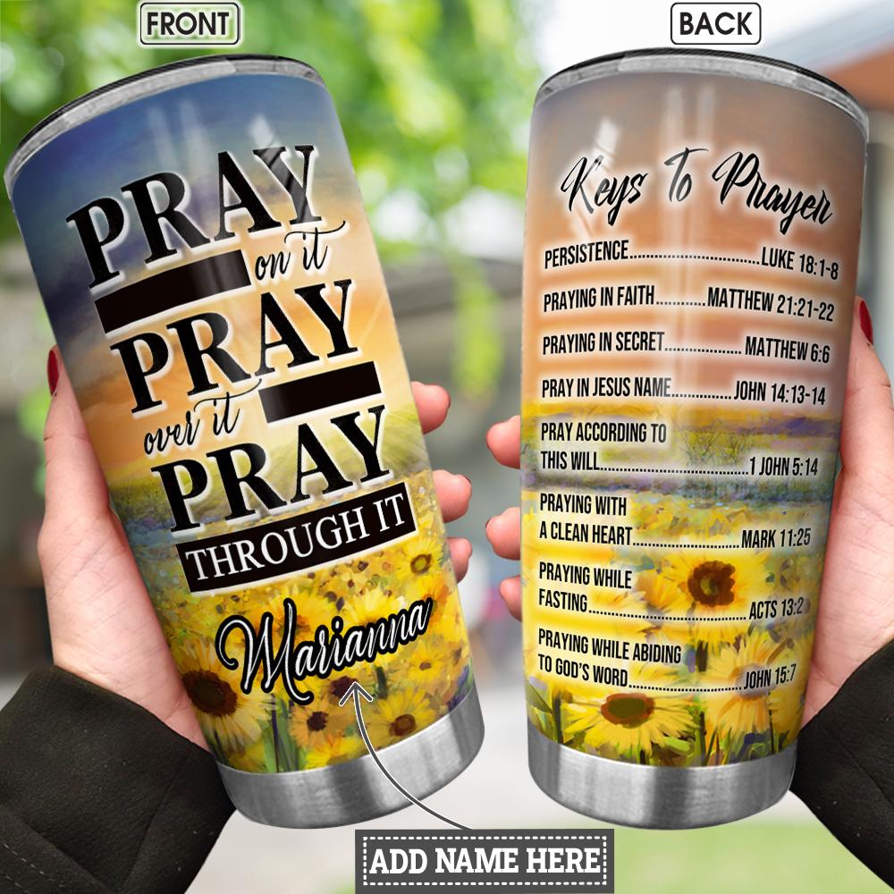 Key To Prayer Personalized Stainless Steel Tumbler