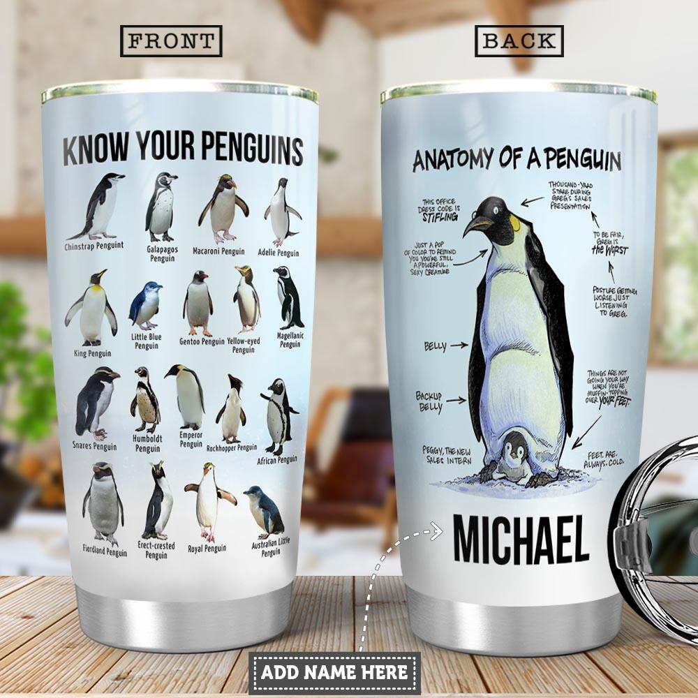 Know Your Penguin Personalized Stainless Steel Tumbler