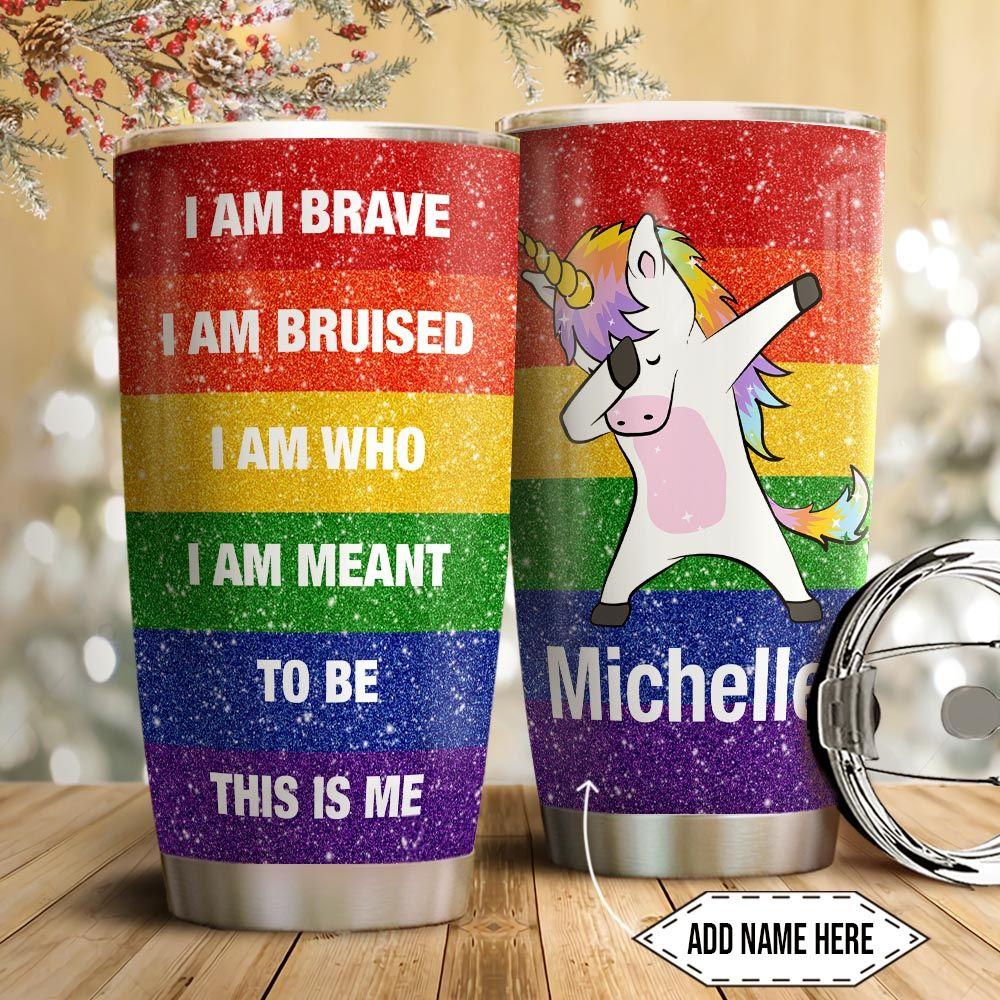 LGBT Unicorn Personalized Stainless Steel Tumbler