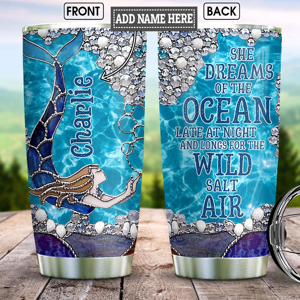 Little Mermaid Personalized Stainless Steel Tumbler