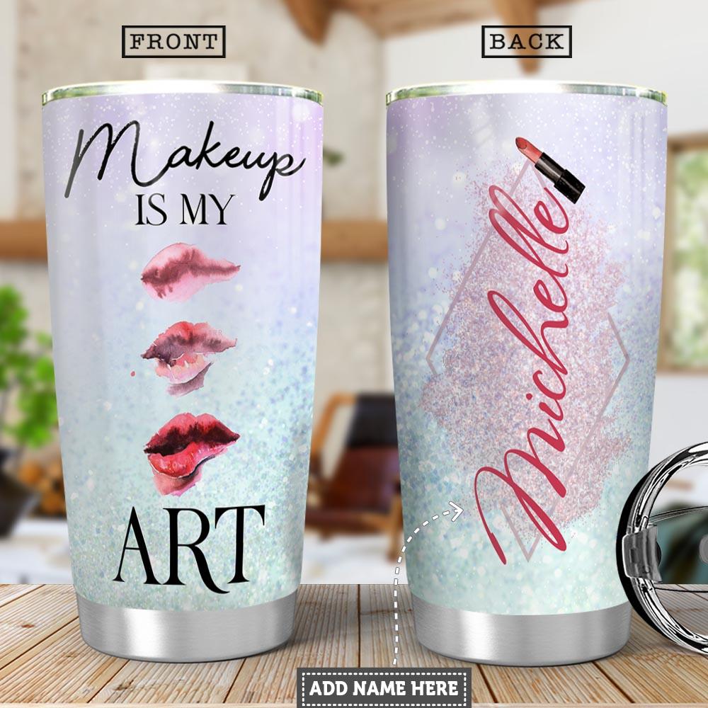Makeup Personalized Stainless Steel Tumbler