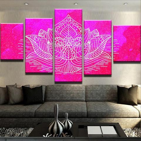 Mandala - Abstract 5 Panel Canvas Art Wall Decor