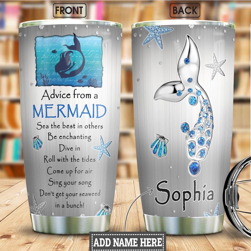 Mermaid Jewelry Style Personalized Stainless Steel Tumbler