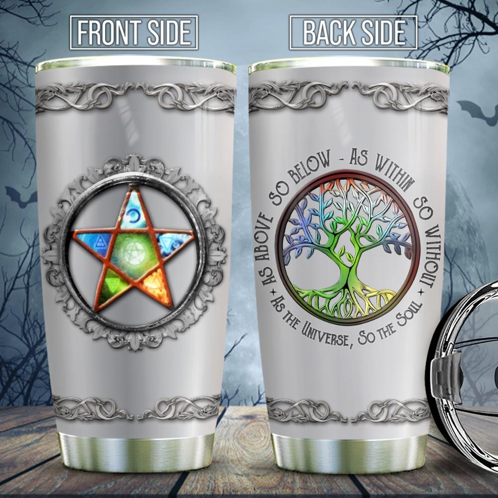 Metal Style Tree Of Life Wicca Stainless Steel Tumbler
