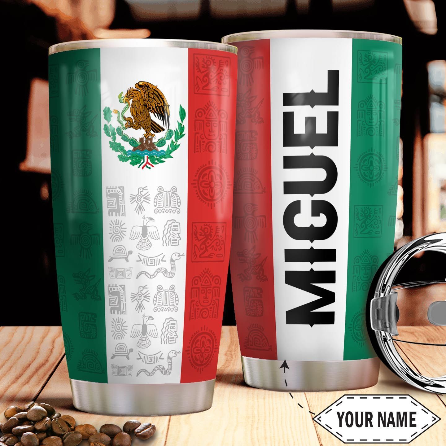 Mexican Personalized Stainless Steel Tumbler