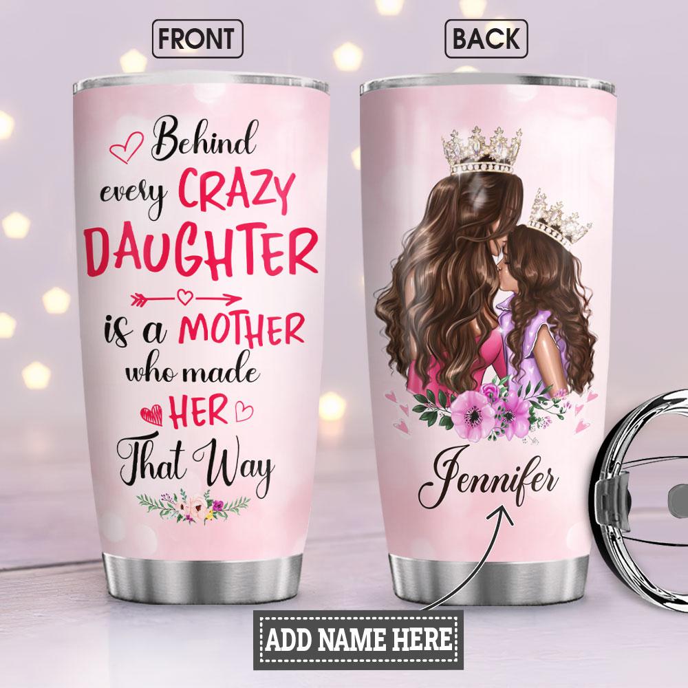 Mom And Daughter KC4 Personalized Stainless Steel Tumbler