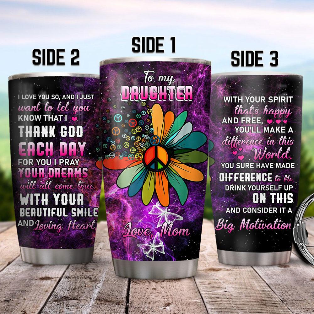 Mother Daughter Hippie Gift Stainless Steel Tumbler
