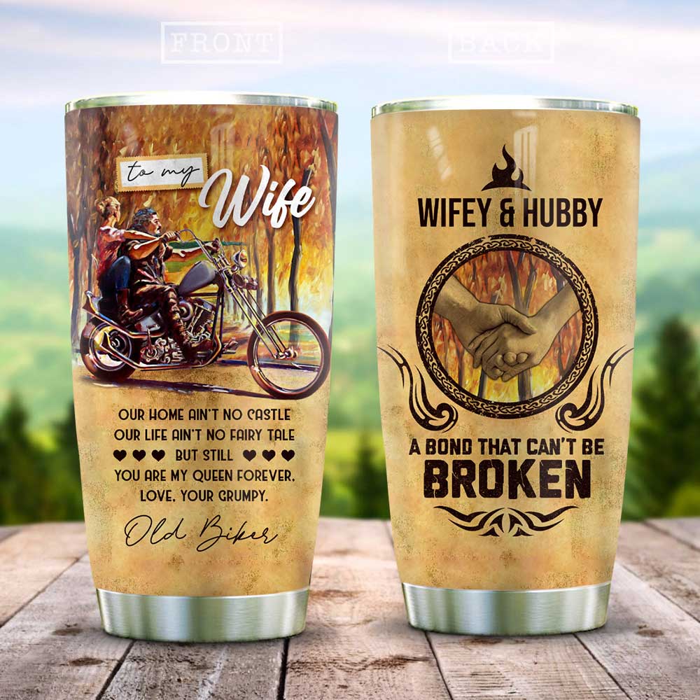 Motorcycle Wife Personalized Stainless Steel Tumbler