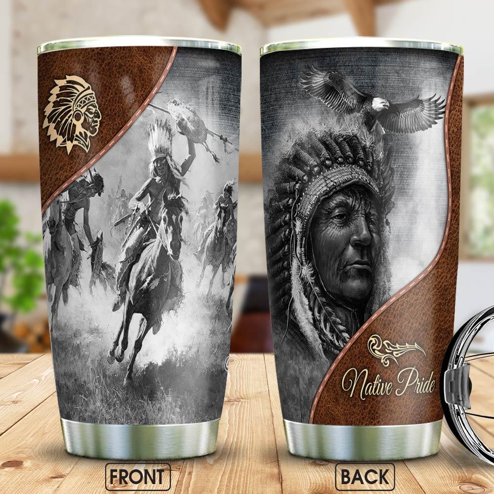 Native American Stainless Steel Tumbler
