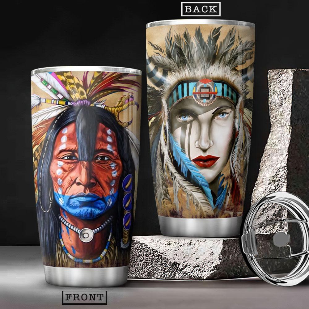 Native American Stainless Steel Tumbler