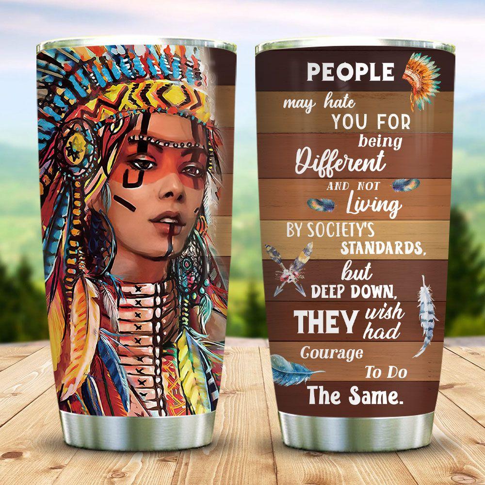 Native Girls Are Awsome Stainless Steel Tumbler