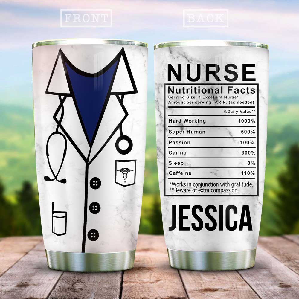 Nurses Facts Personalized Stainless Steel Tumbler