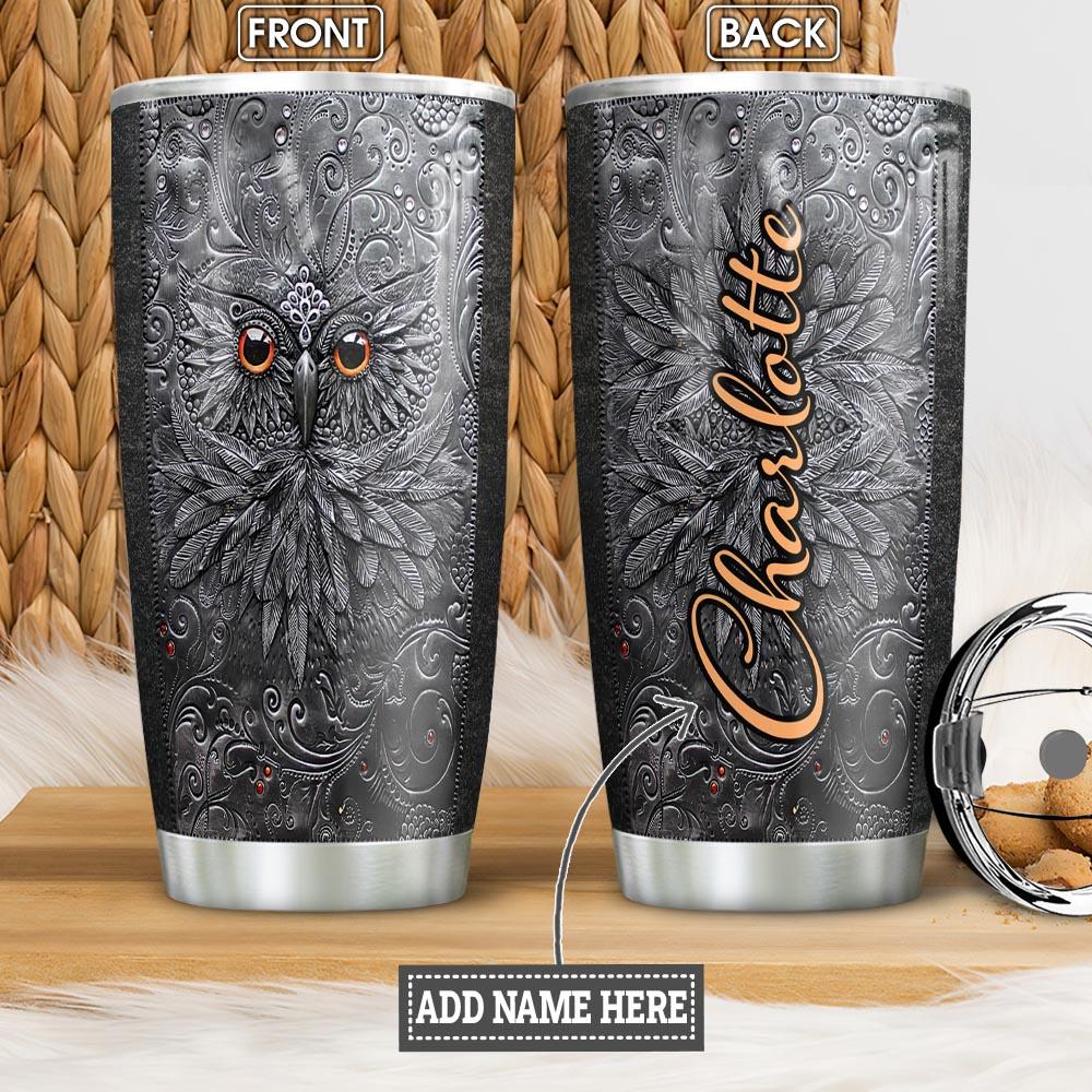 Owl Personalized Stainless Steel Tumbler