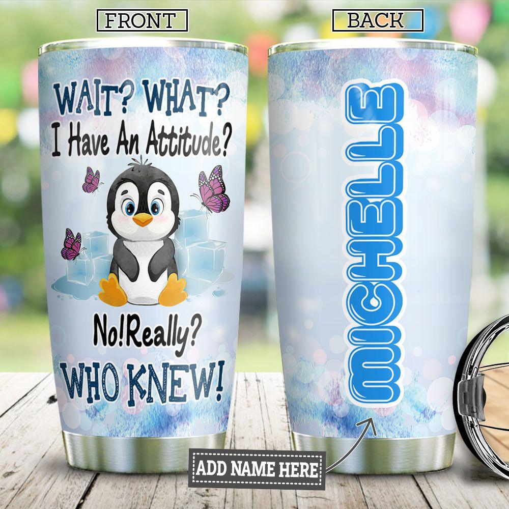 Penguin Personalized Personalized Stainless Steel Tumbler
