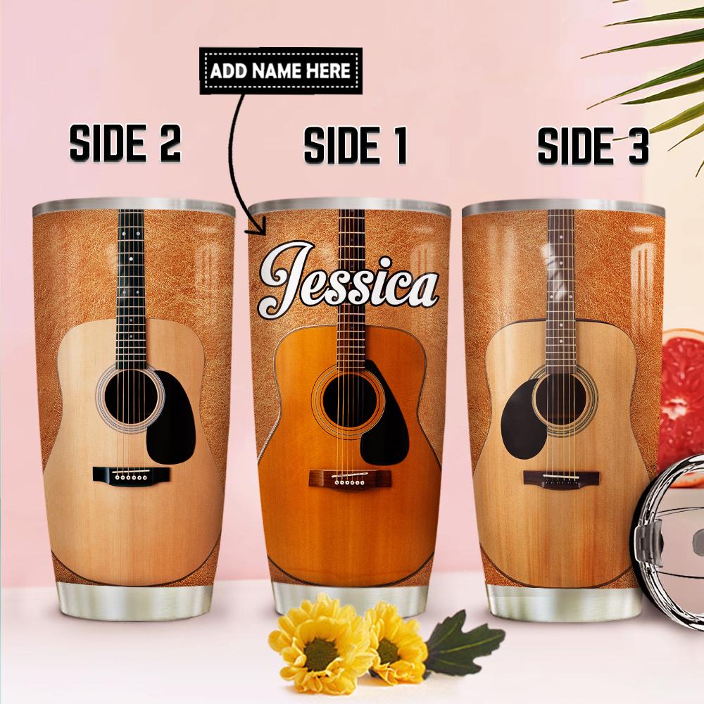 Personalized Acoustic Guitar Collection Stainless Steel Tumbler