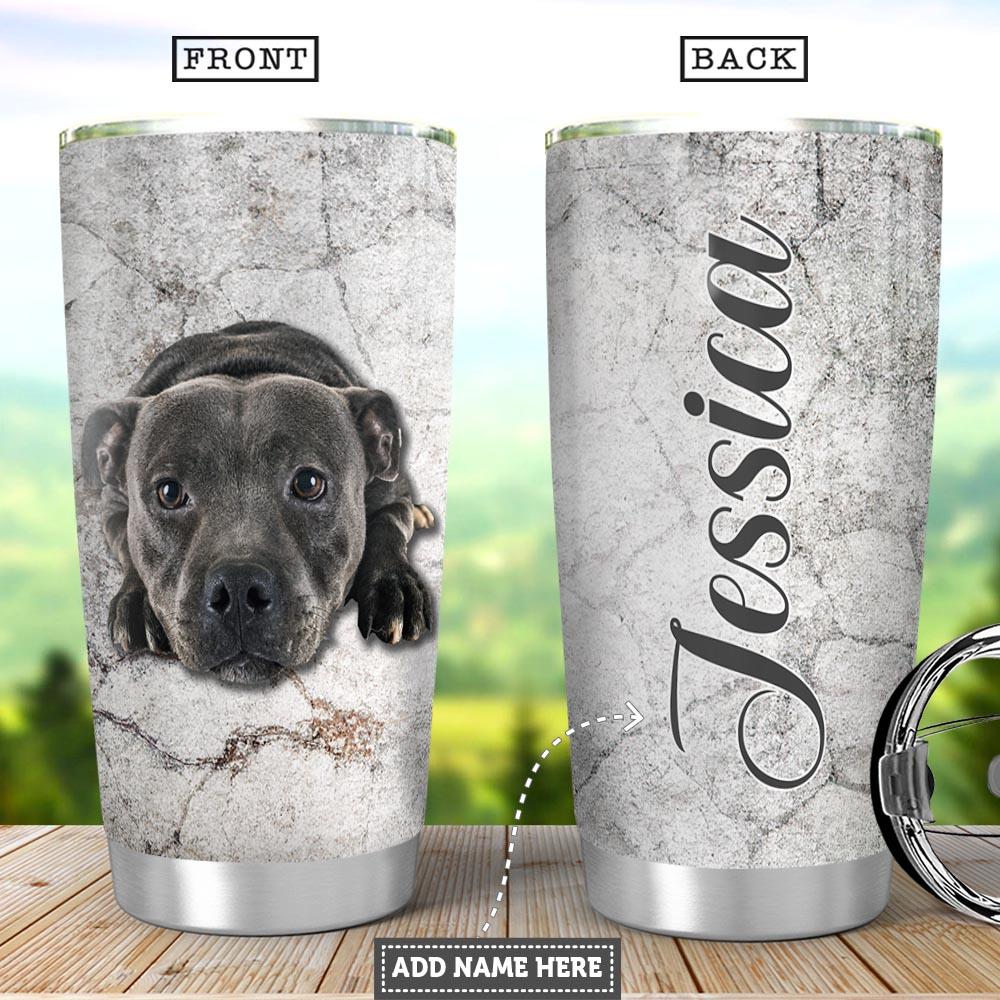 Personalized Baby Pitbull Stainless Steel Tumbler