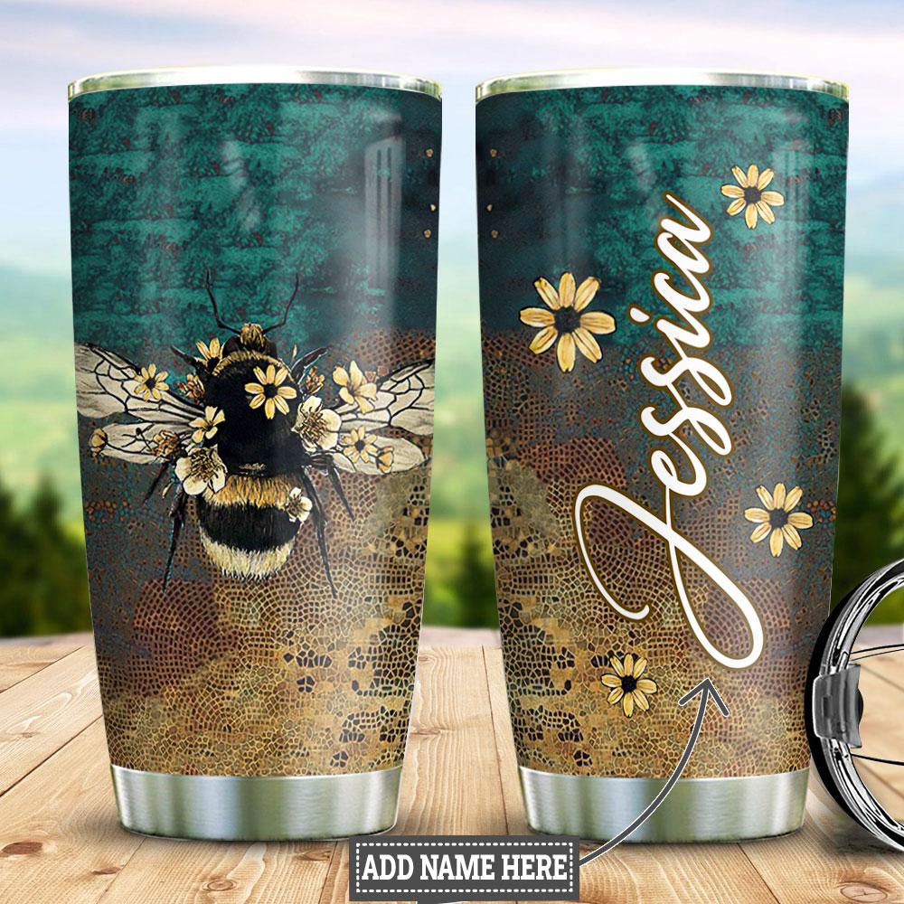 Personalized Bee Lover Stainless Steel Tumbler