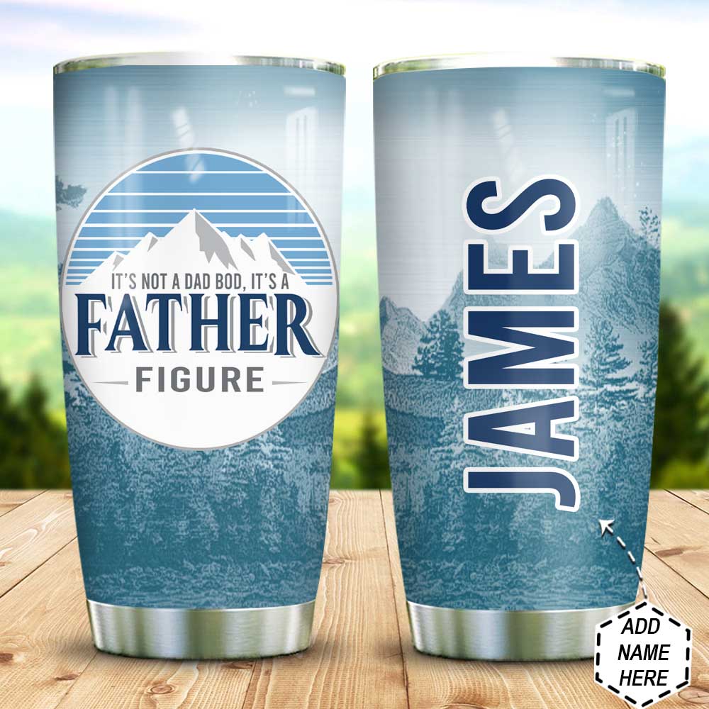 Personalized Beer Dad Father Figure Stainless Steel Tumbler
