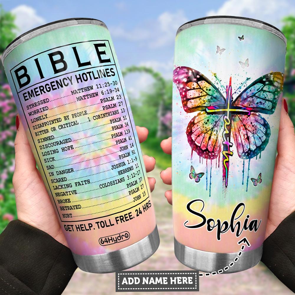 Personalized Bible Number FTH Stainless Steel Tumbler
