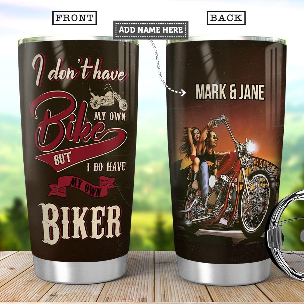 Personalized Biker Wife Stainless Steel Tumbler
