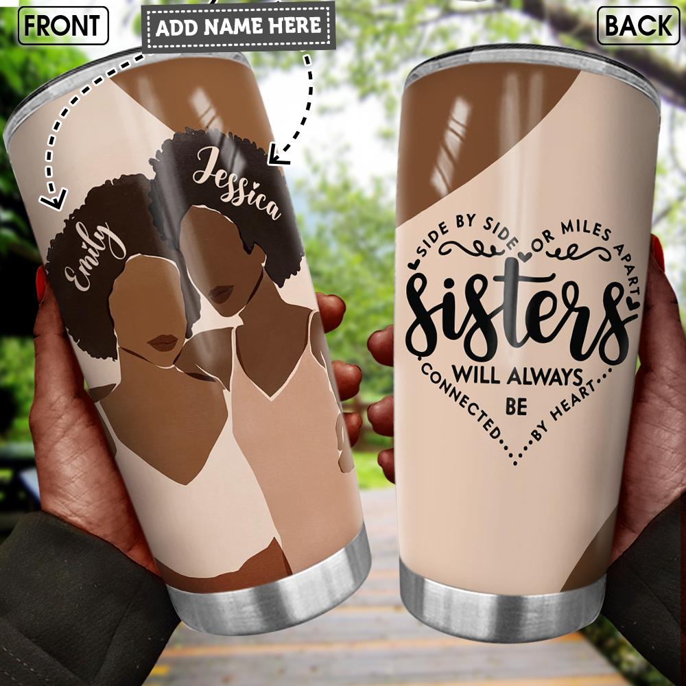 Personalized Black Sisters BWM Stainless Steel Tumbler