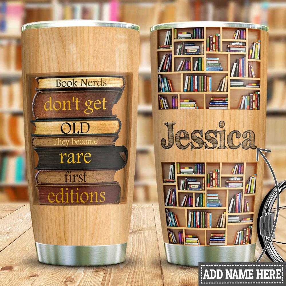 Personalized Book Nerds Stainless Steel Tumbler