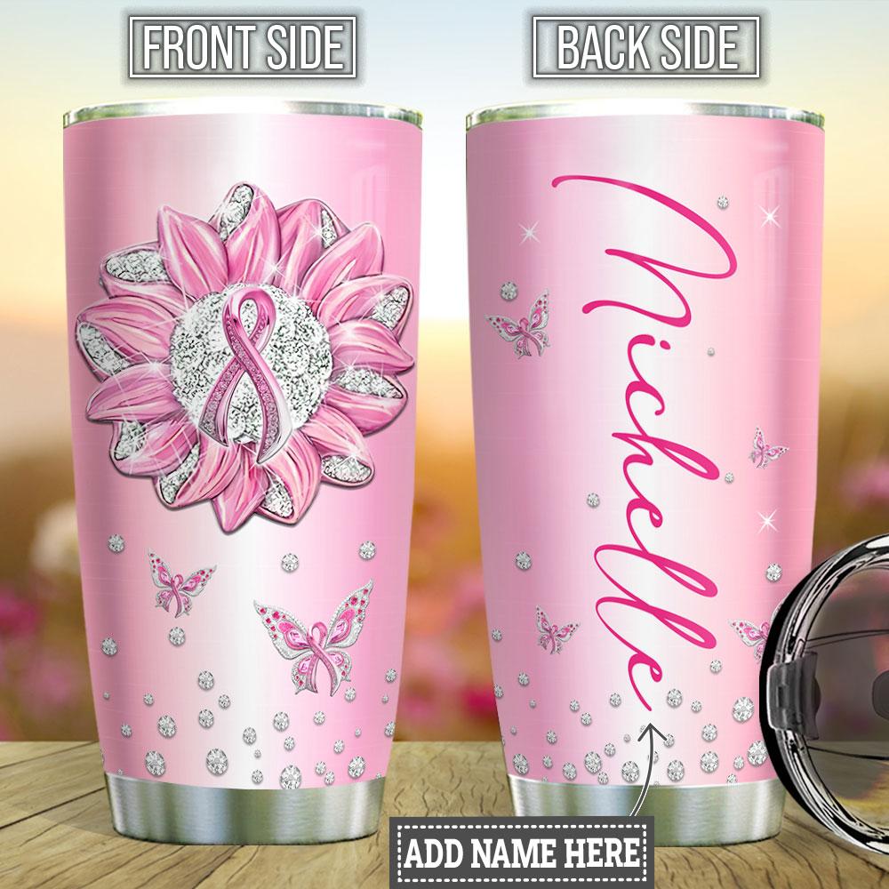 Personalized BRC Sunflower Jewelry Style Stainless Steel Tumbler