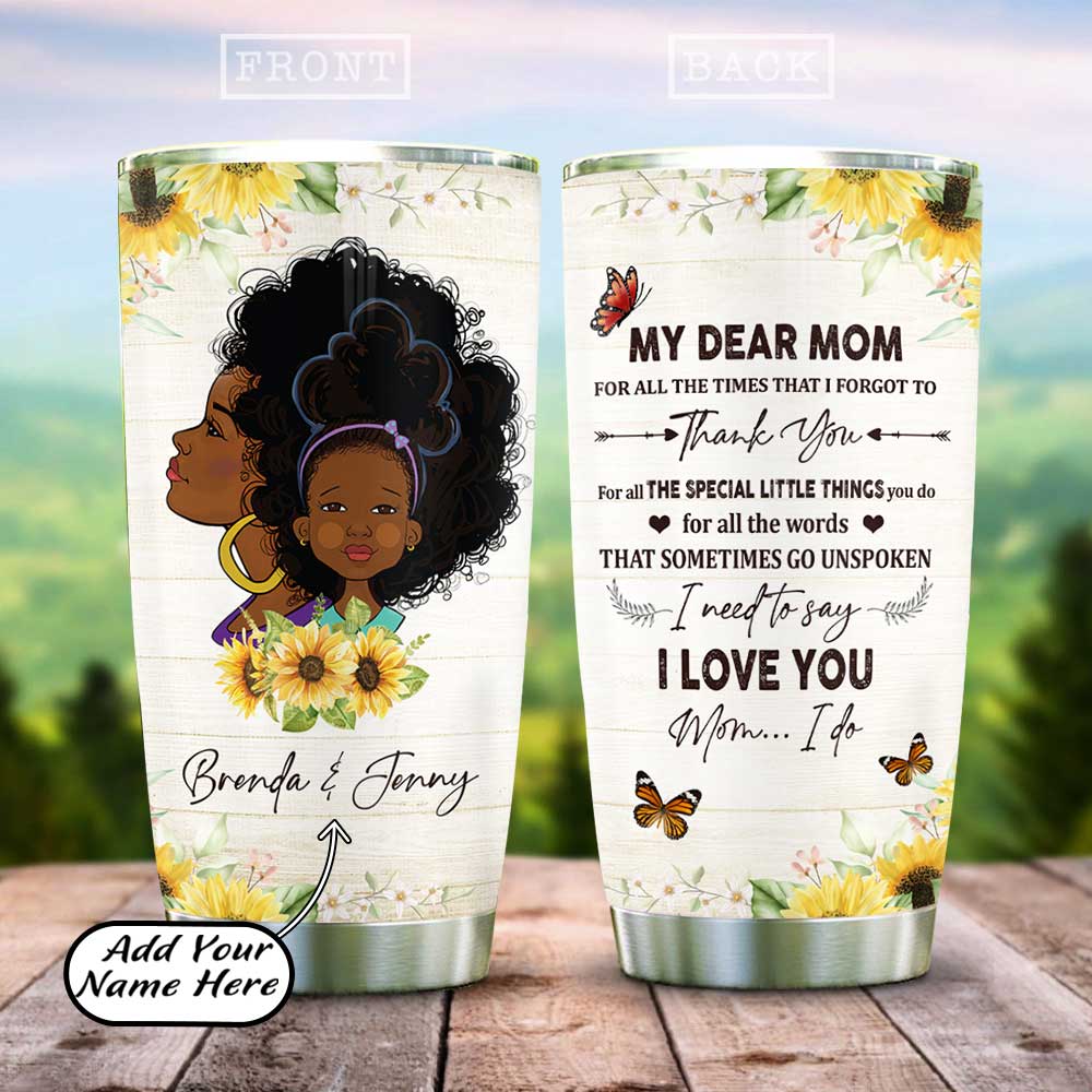 Personalized Dear Mommy Stainless Steel Tumbler