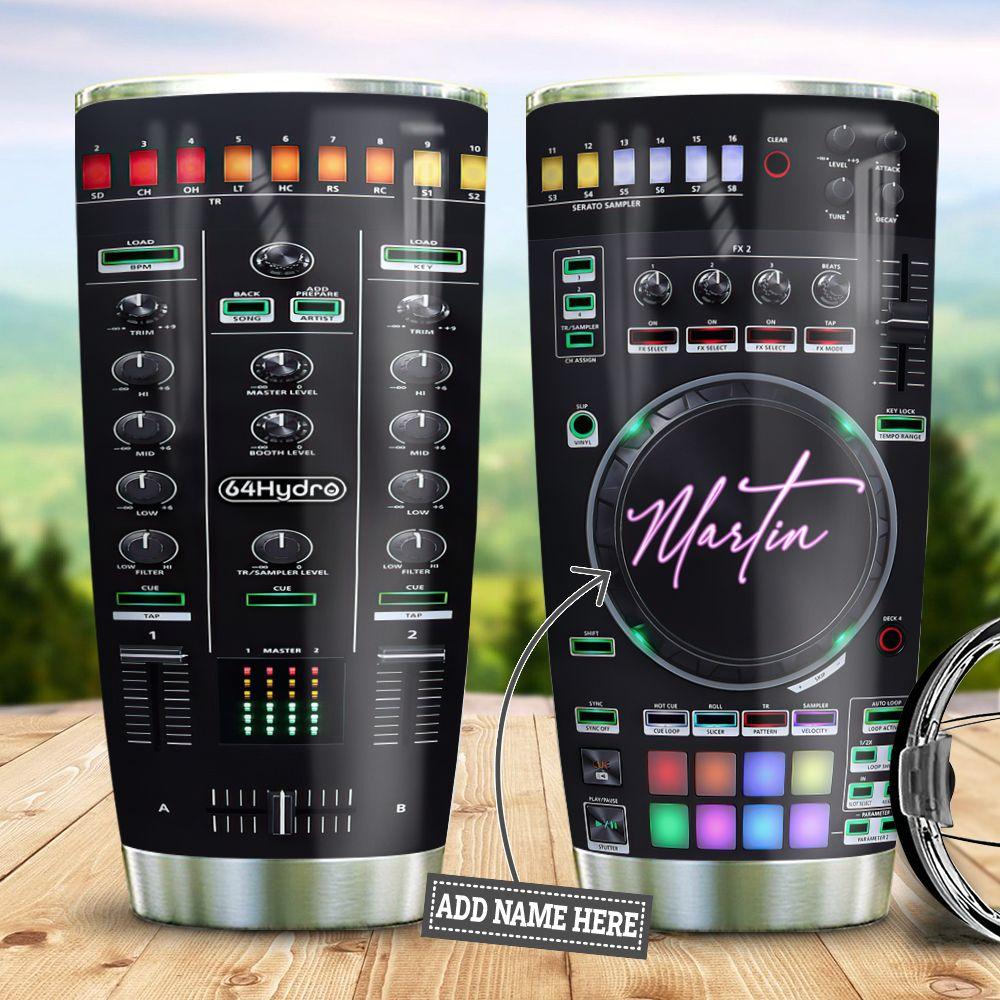 Personalized DJ Mixer Stainless Steel Tumbler
