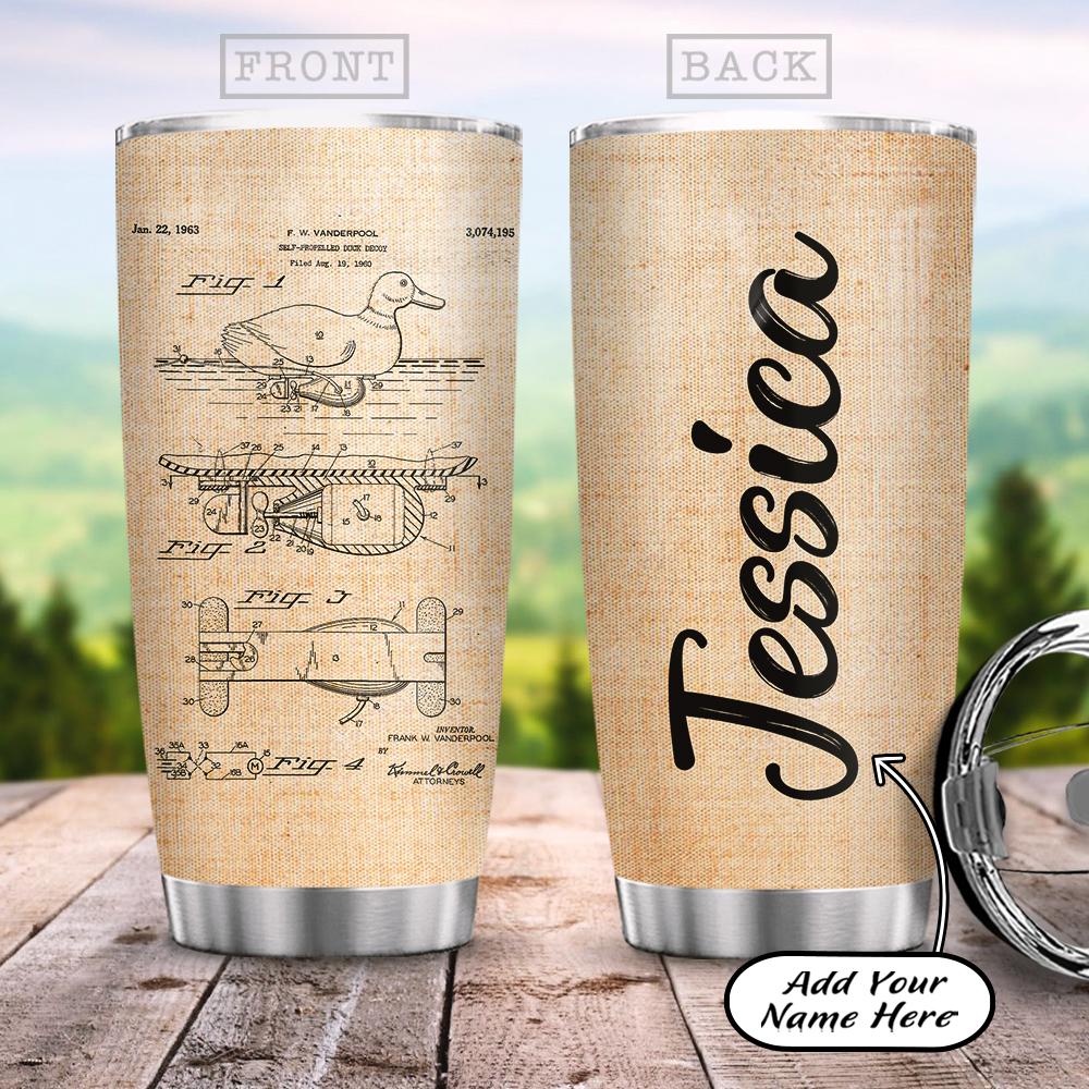 Personalized Duck Decoy Hunting Stainless Steel Tumbler