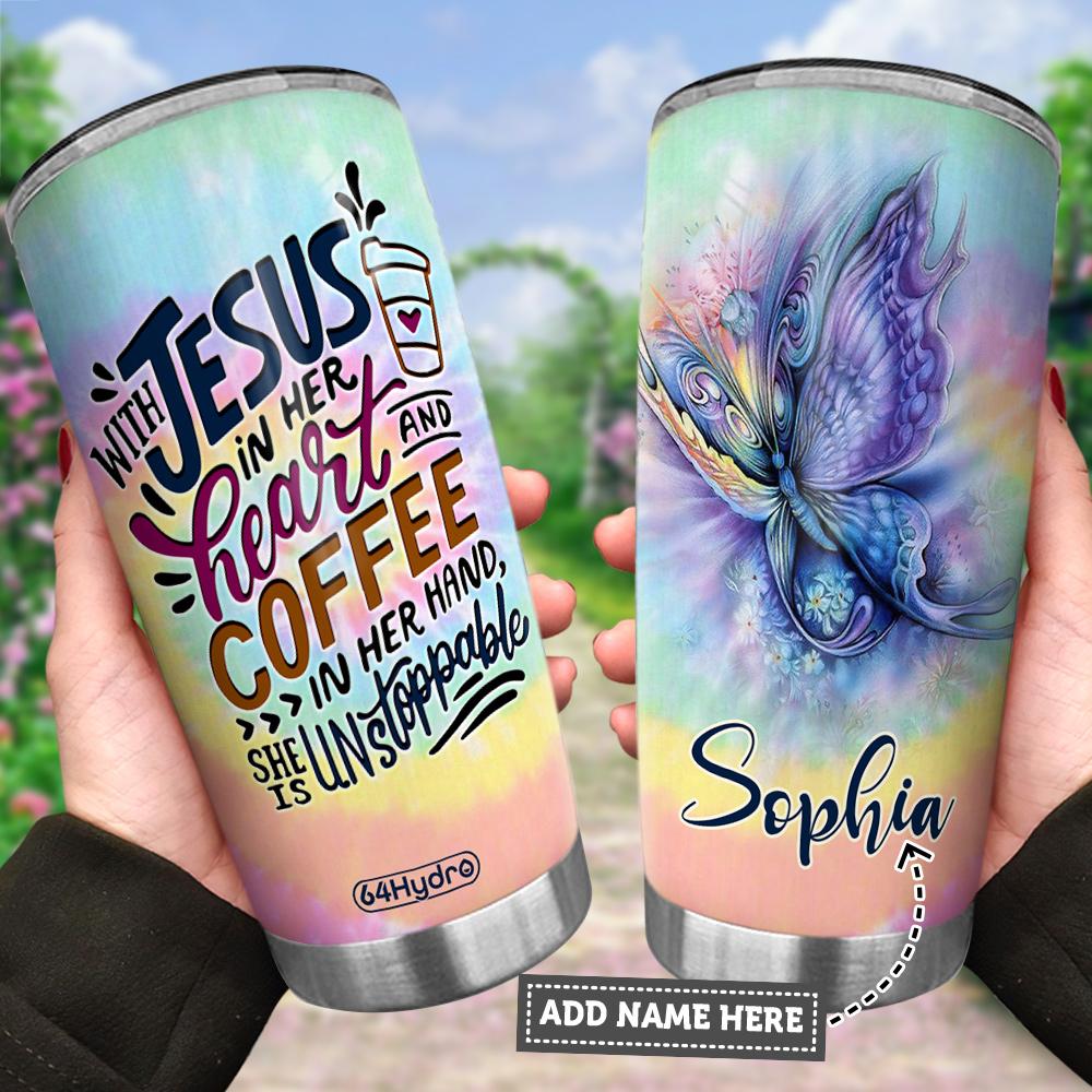 Personalized Faith Coffee FTH Q9B1A3T1 Stainless Steel Tumbler