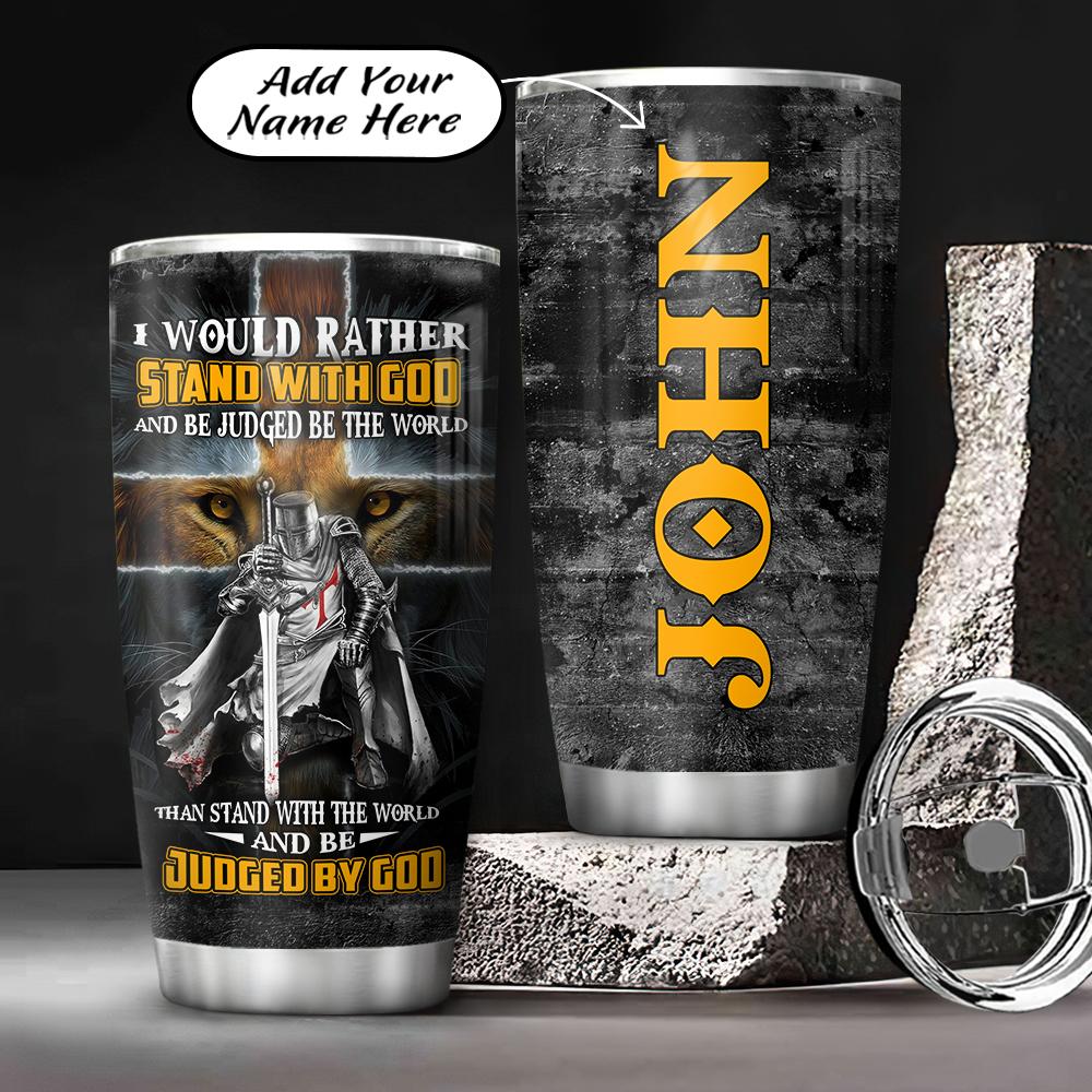 Personalized Faith Knight Stainless Steel Tumbler
