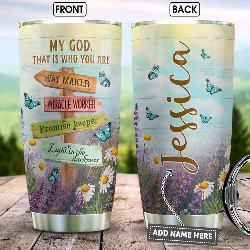 Personalized Faith Way Maker FTH Stainless Steel Tumbler