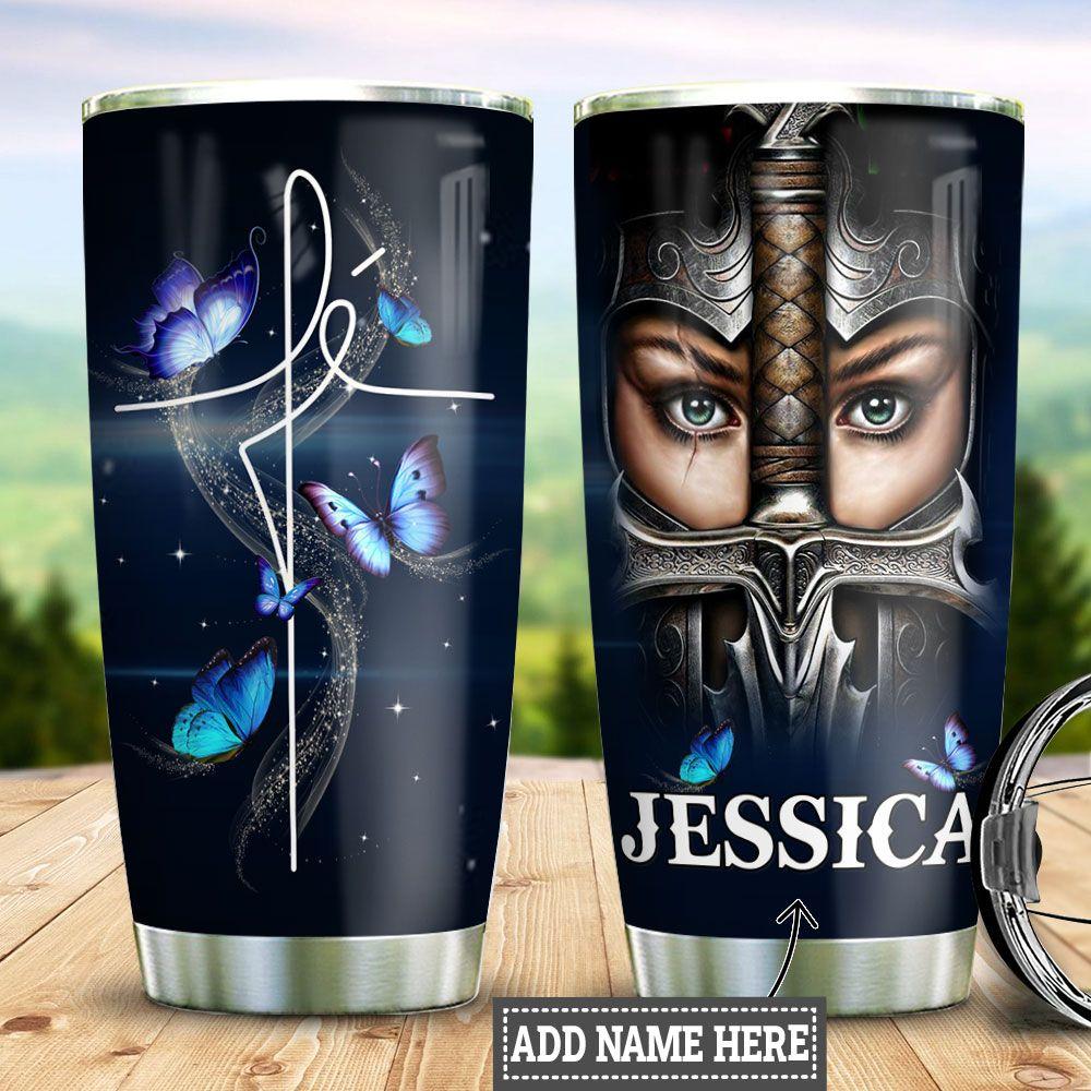 Personalized Fe Warrior Stainless Steel Tumbler