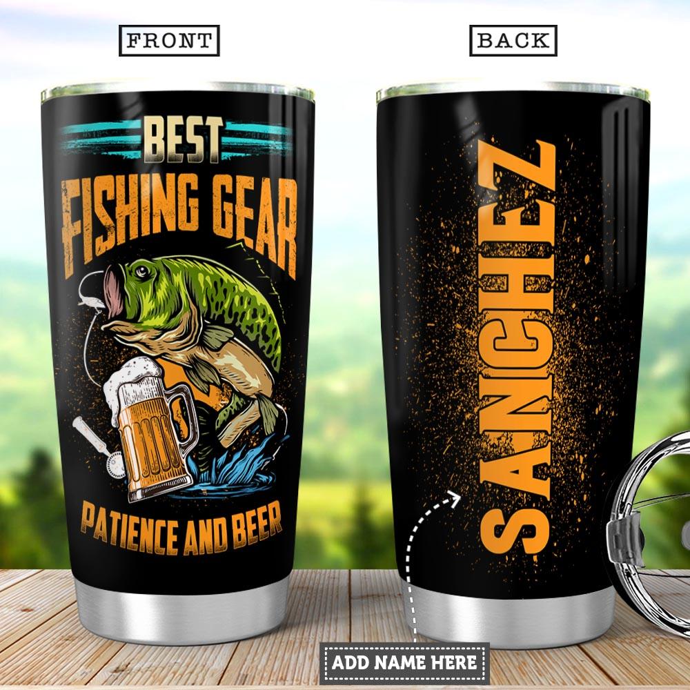 Personalized Fishing Beer Stainless Steel Tumbler