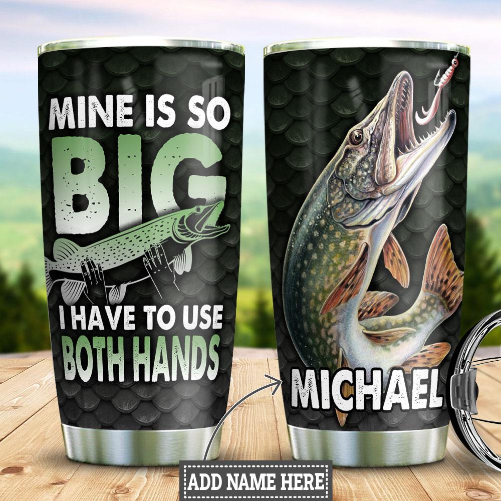 Personalized Fishing Big Fish Stainless Steel Tumbler