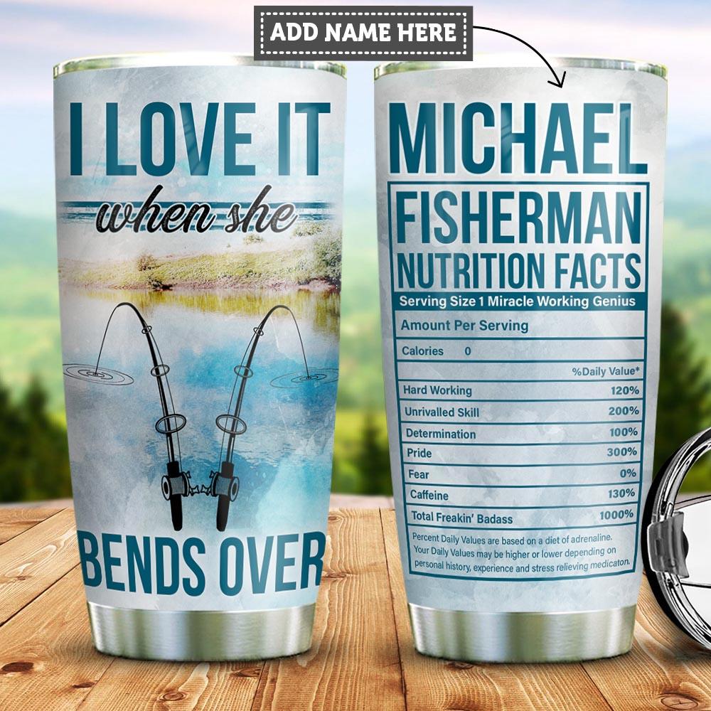 Personalized Fishing Facts Stainless Steel Tumbler