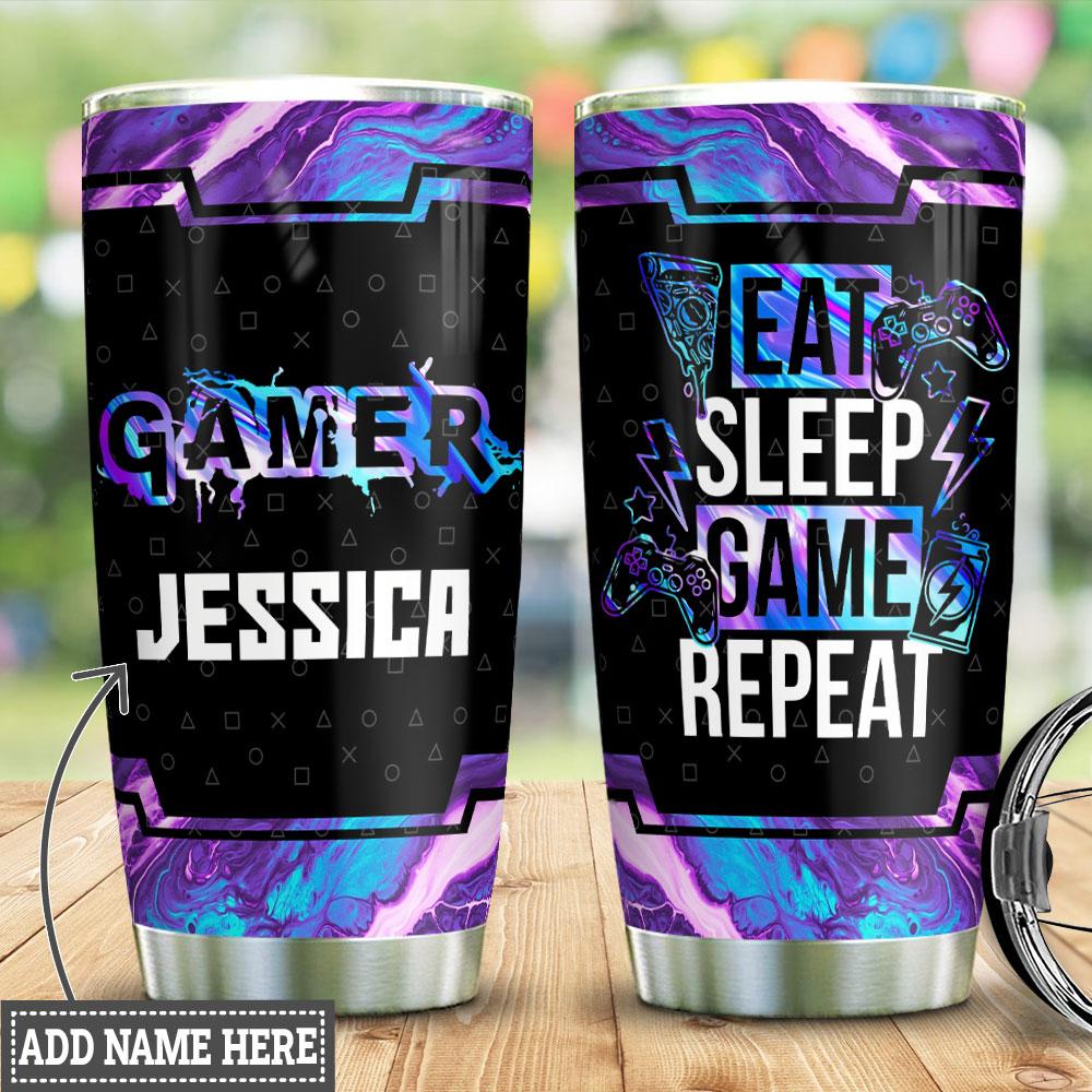 Personalized Gamer Stainless Steel Tumbler