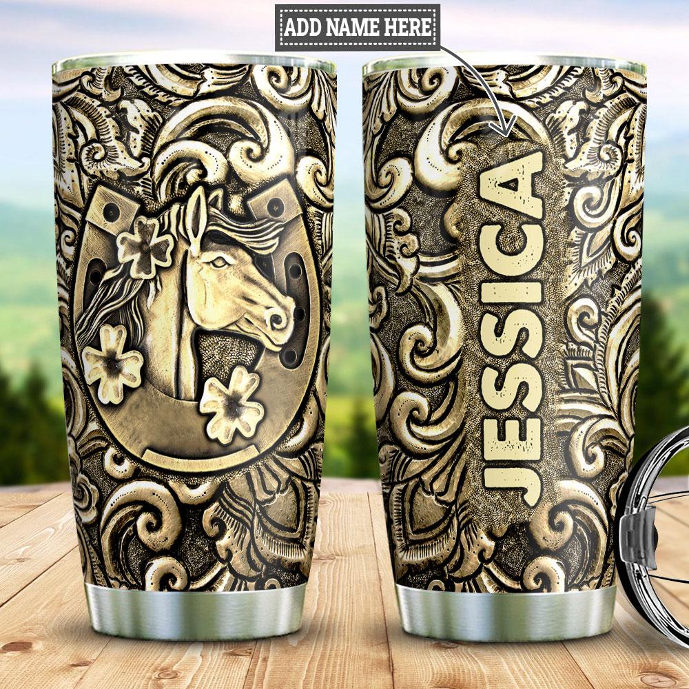 Personalized Horse Stainless Steel Tumbler