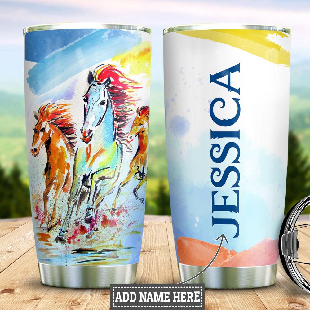 Personalized Horse Stainless Steel Tumbler