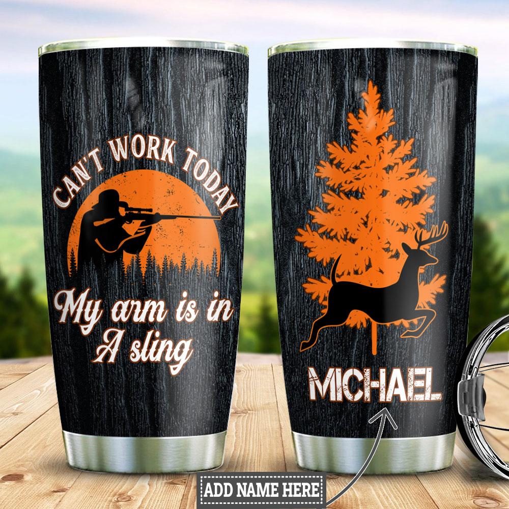 Personalized Hunting A sling Tumbler Stainless Steel Tumbler