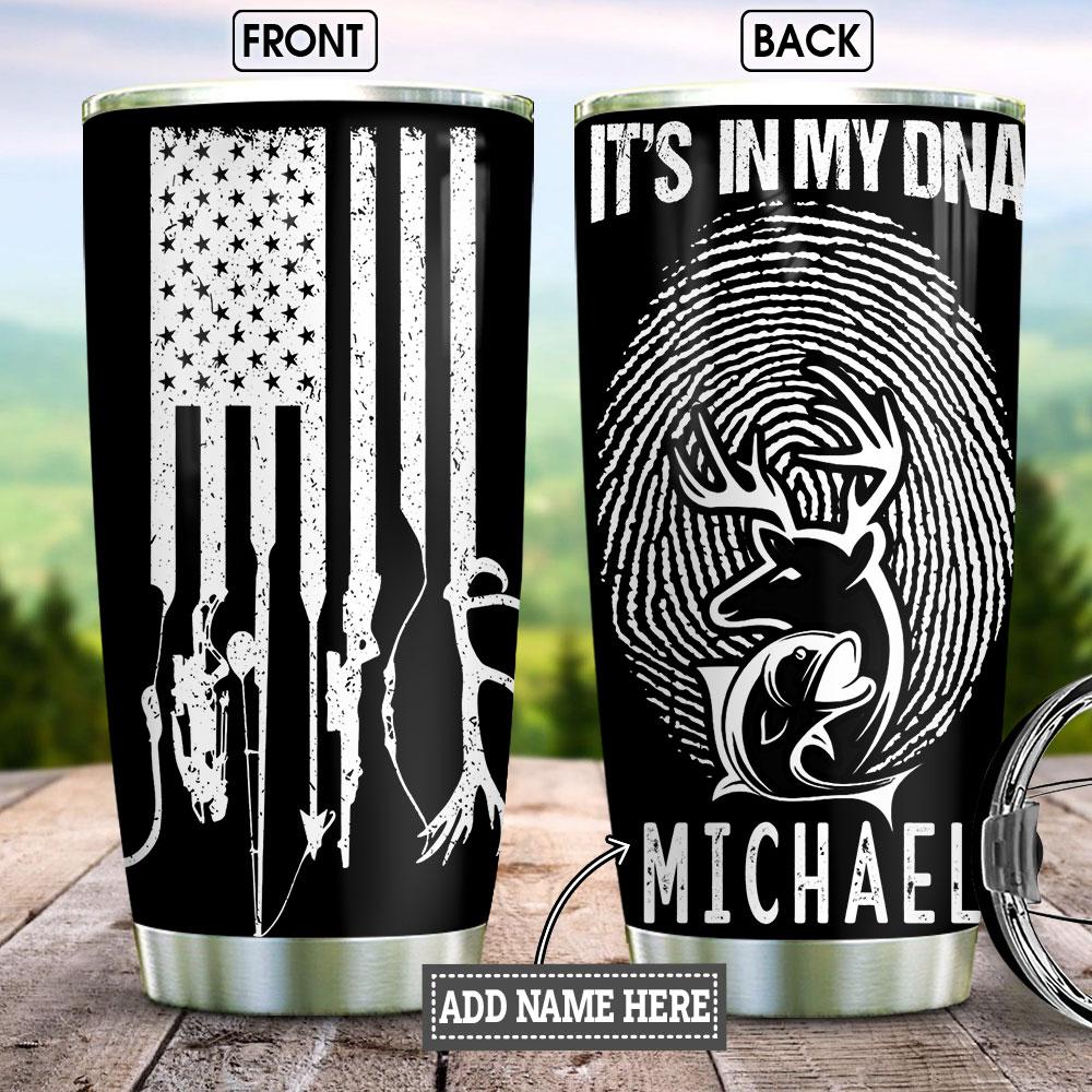 Personalized Hunting Fishing Life Stainless Steel Tumbler