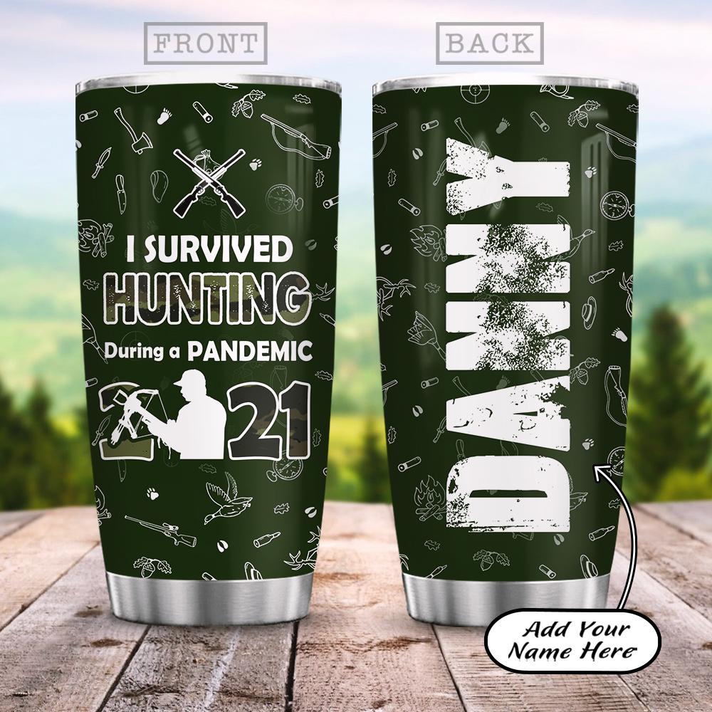 Personalized Hunting Pandemic Survival Stainless Steel Tumbler